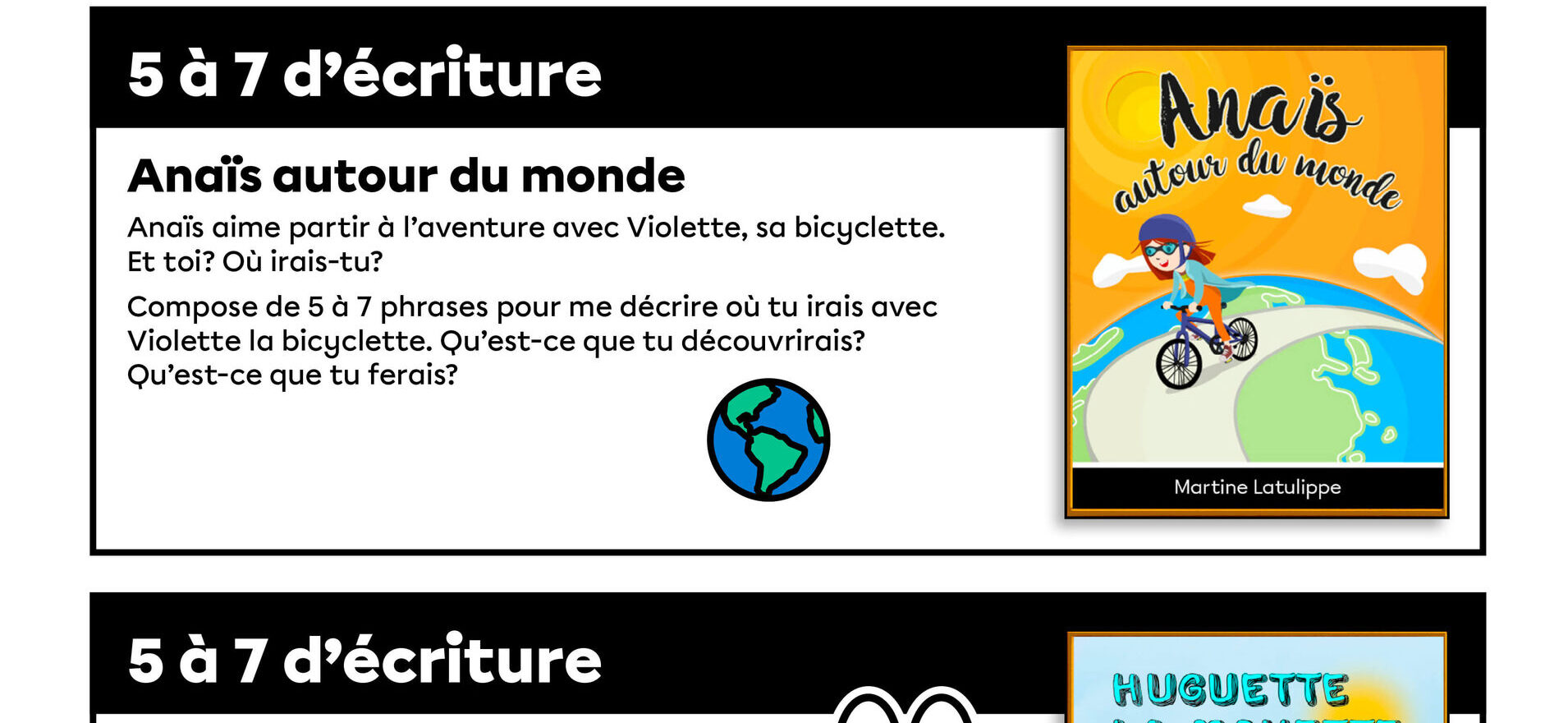 Une activité d’apprentissage en écriture pour rédiger de courts textes inspirés des histoires dans Grimoire